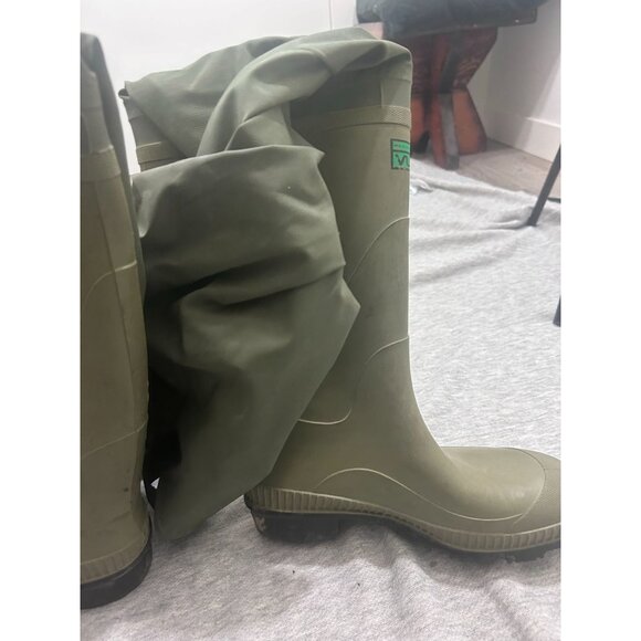 Vulcan Hip Waders Knee High Boots Men's Size Small Outdoor Green - Picture 4 of 8
